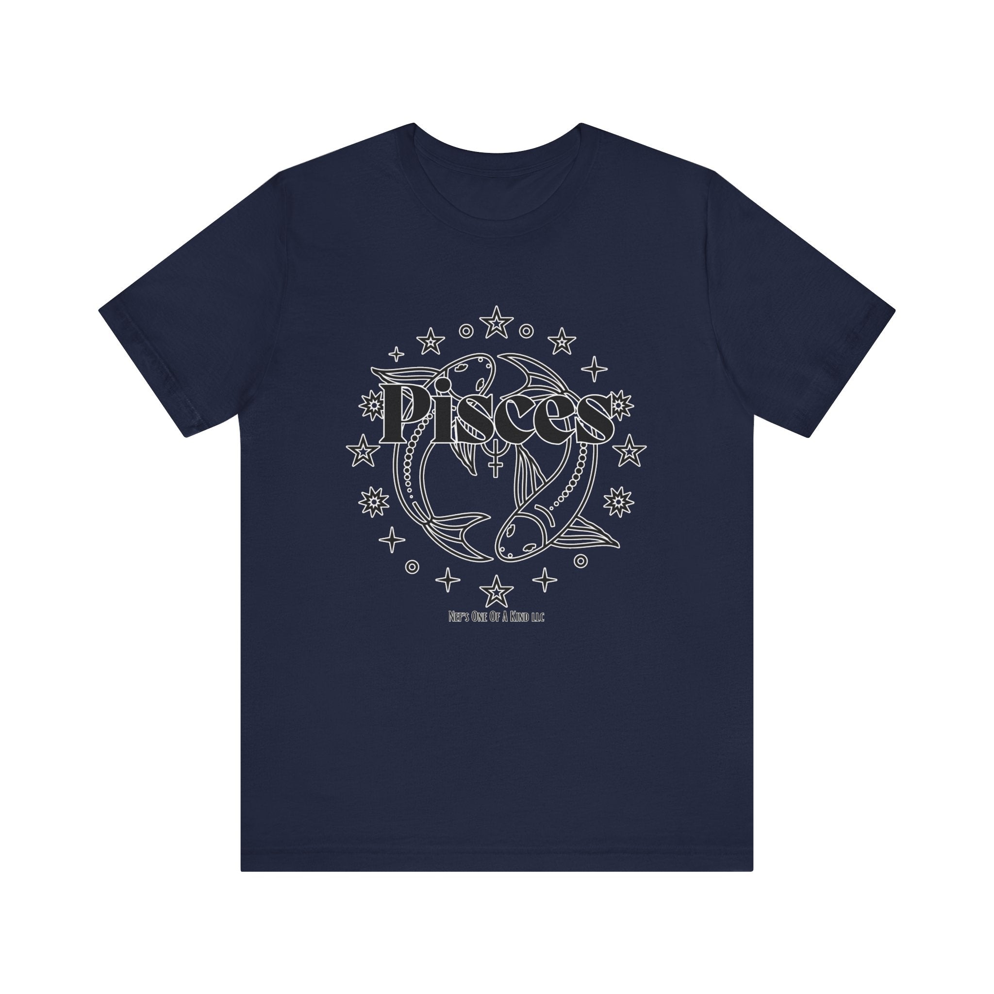 The Pisces Zodiac Unisex Casual Classic Jersey Short Sleeve Tee